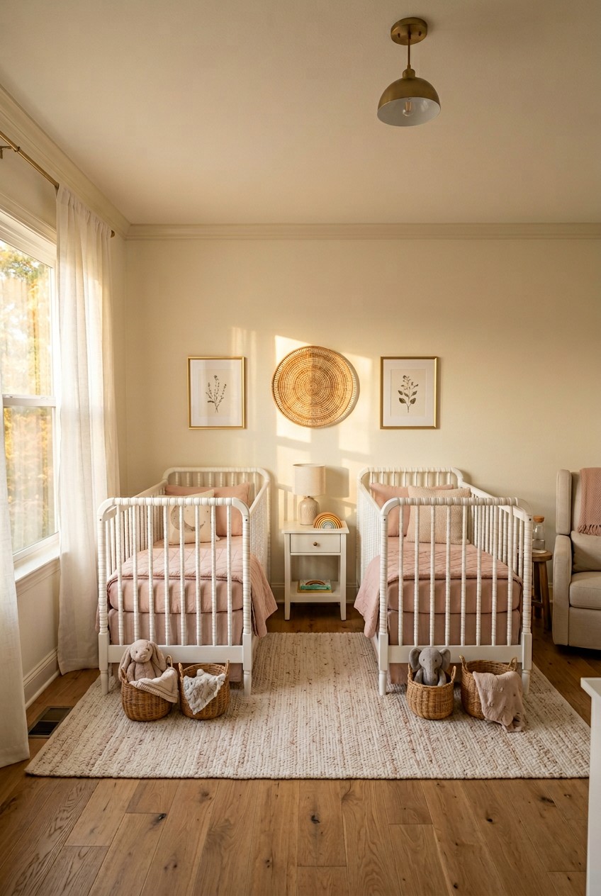 twin girl nursery - 19 Twin Girl Nursery Worth Trying