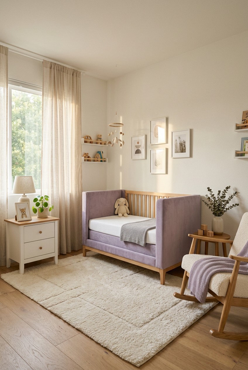 purple nursery ideas - 16 Purple Nursery Ideas Worth Trying