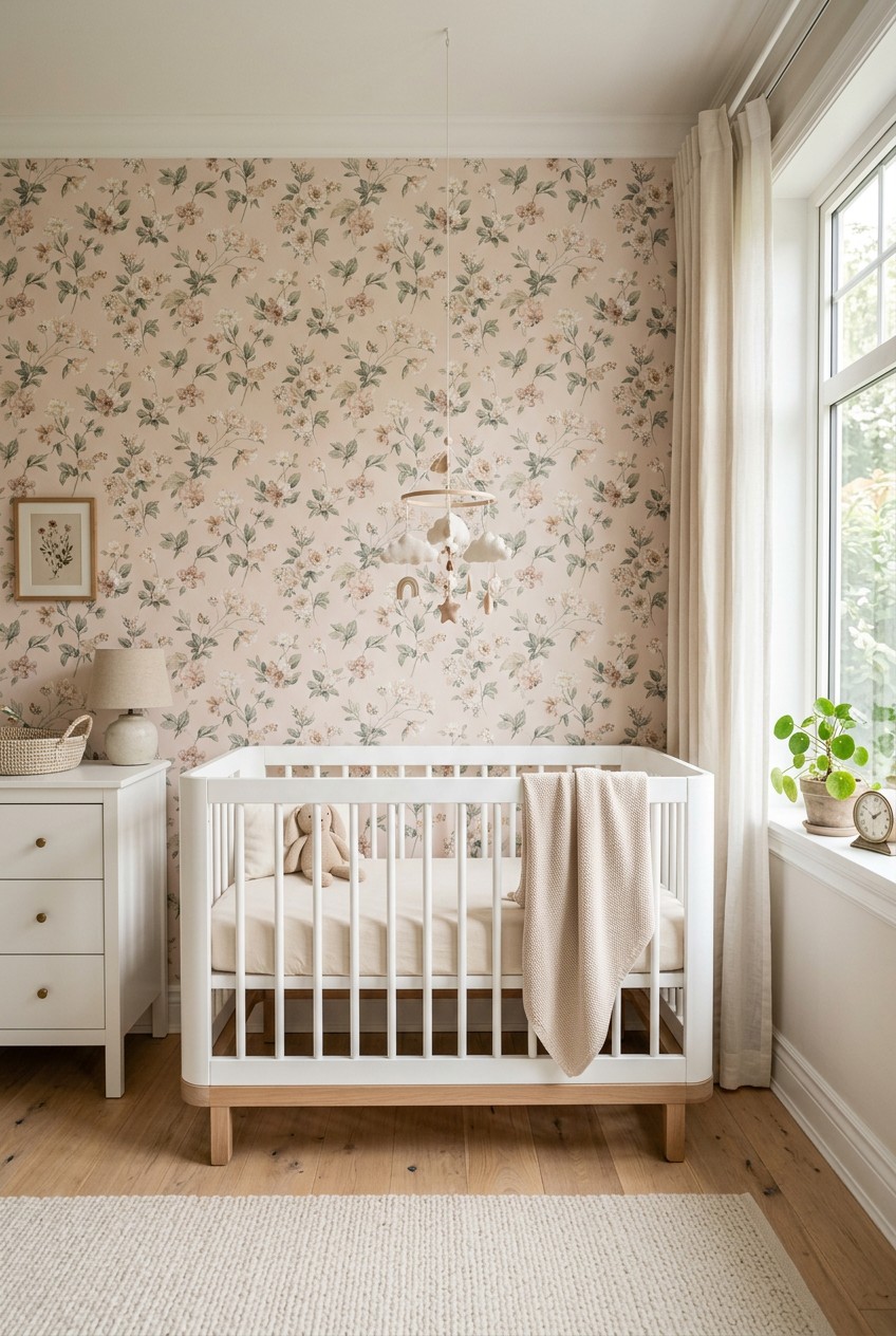 baby girl nursery wallpaper - 16 Baby Girl Nursery Wallpaper Worth Trying