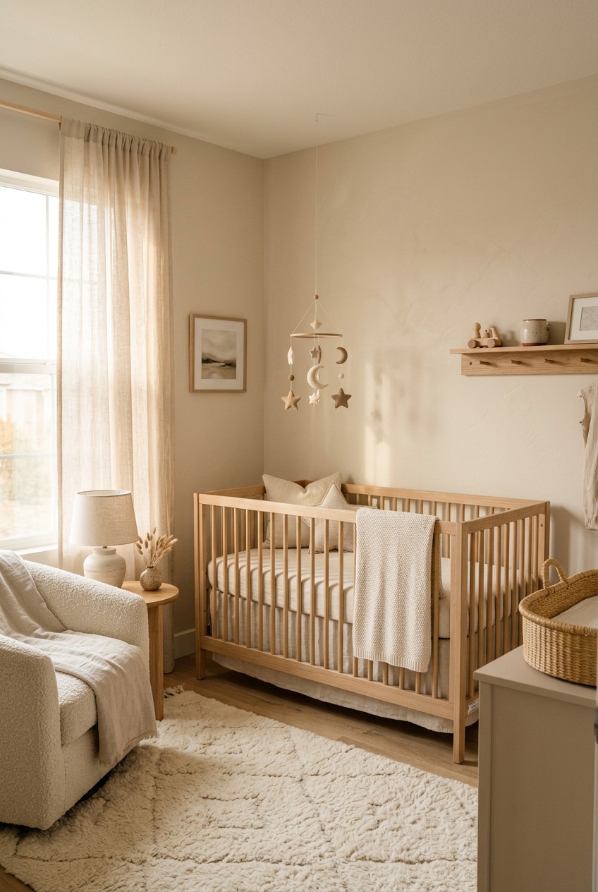 neutral baby girl nursery - 19 Neutral Baby Girl Nursery for Every Budget