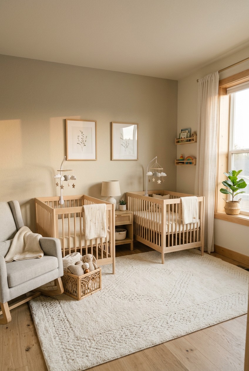 twin nursery room - 18 Twin Nursery Room You Need to See