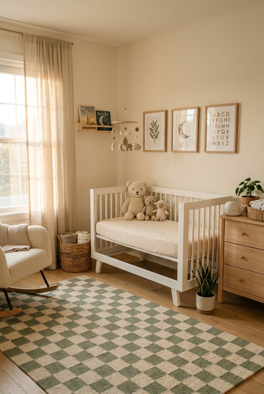 checkered nursery baby boy - 15 Checkered Nursery Baby Boy You Need to See