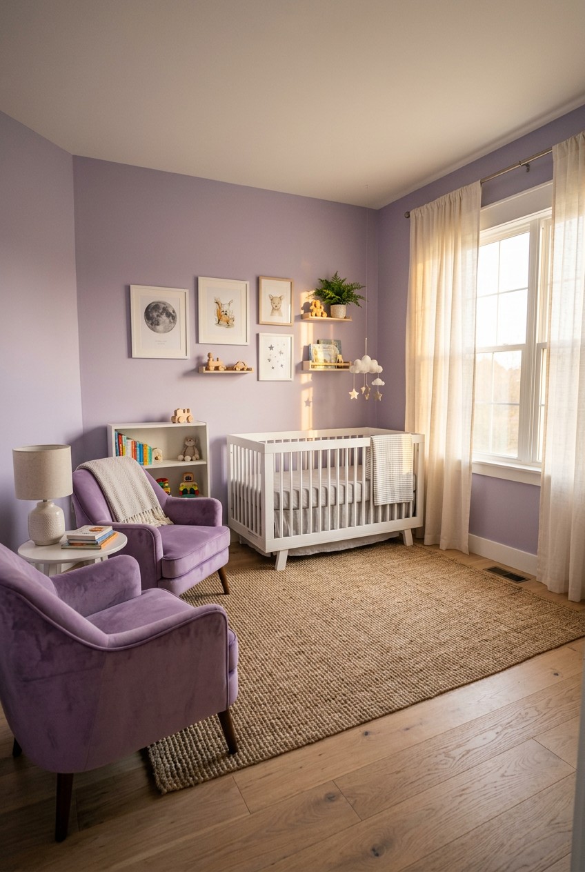 purple toddler room - 16 Purple Toddler Room That Actually Work