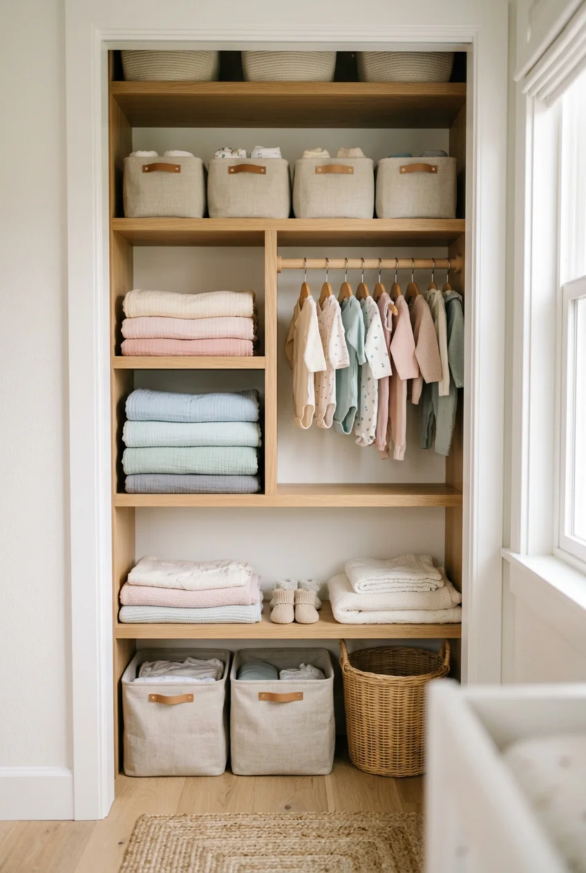 small nursery closet organization - 20 Small Nursery Closet Organization That Actually Work
