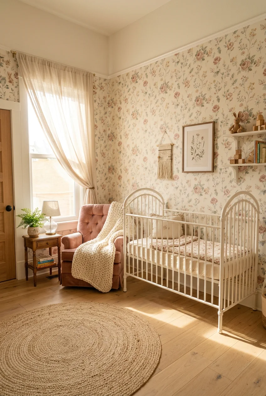 baby girl vintage nursery - 16 Vintage Baby Girl Nursery That Actually Work