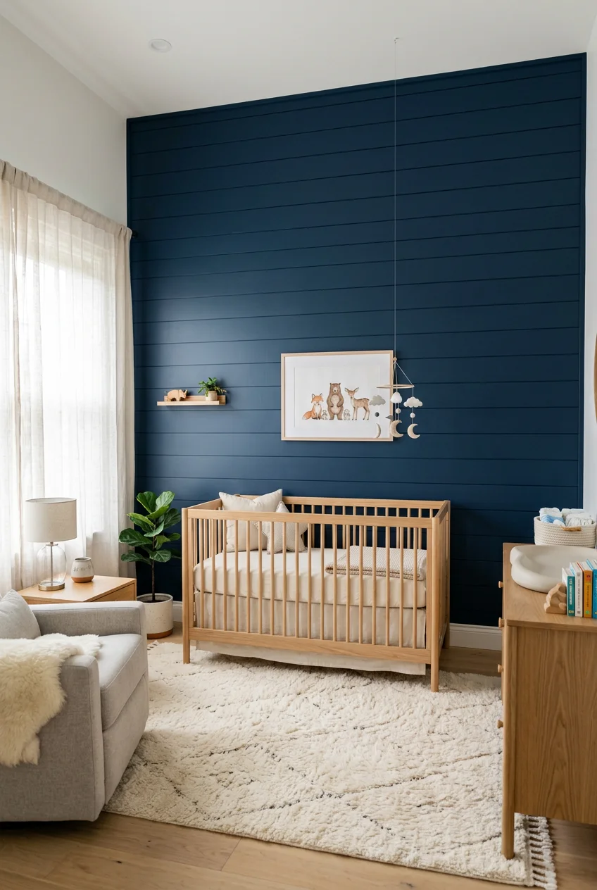 baby boy nursery accent wall - 16 Baby Boy Nursery Accent Wall Worth Trying